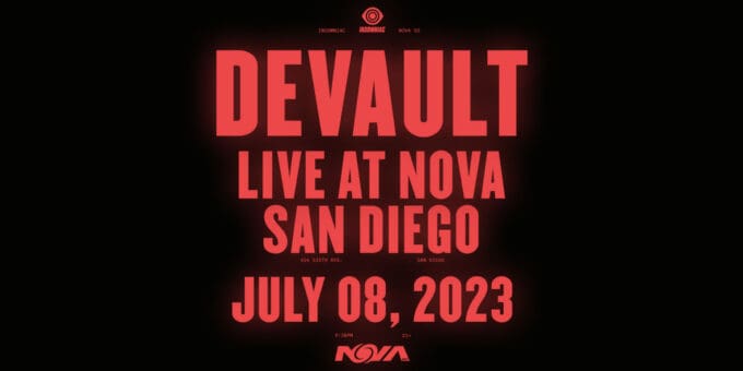 Devault-san-diego-concert-calendar-edm-club-shows-events-today-2023-July-8-near-me-san-diego