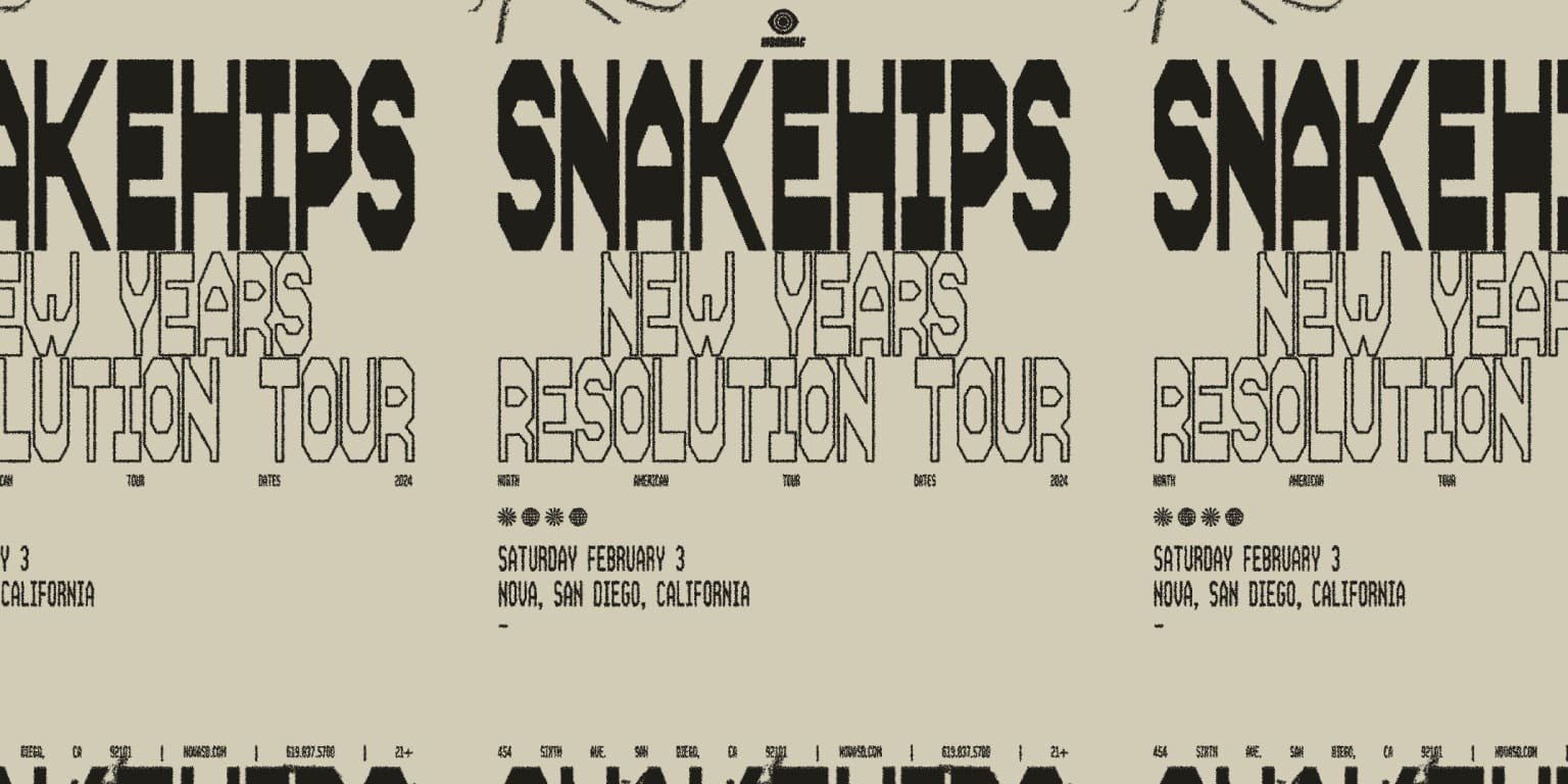 Snakehips San Diego Concert Calendar EDM Show 2024feb 03 NOVA SD