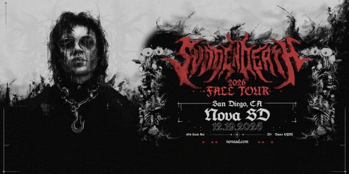 SVDDEN DEATH at NOVA SD in San Diego Nightclub Event Flyer Dec 19